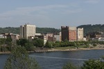 View of downtown Wheeling, West Virginia, from Wheeling Island, part of the city that lies on an island in the middle of the Ohio River LCCN2015632092.tif